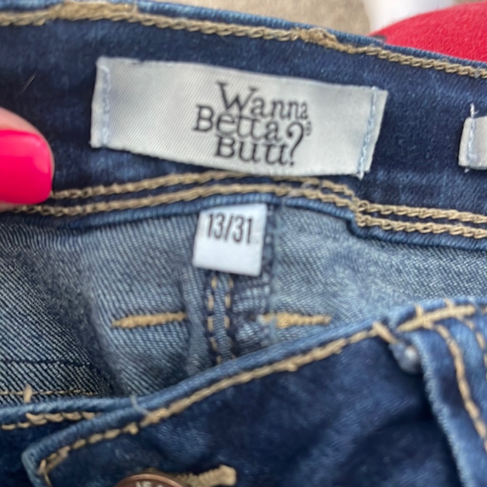 Juniors wanna better butt jeans size 13